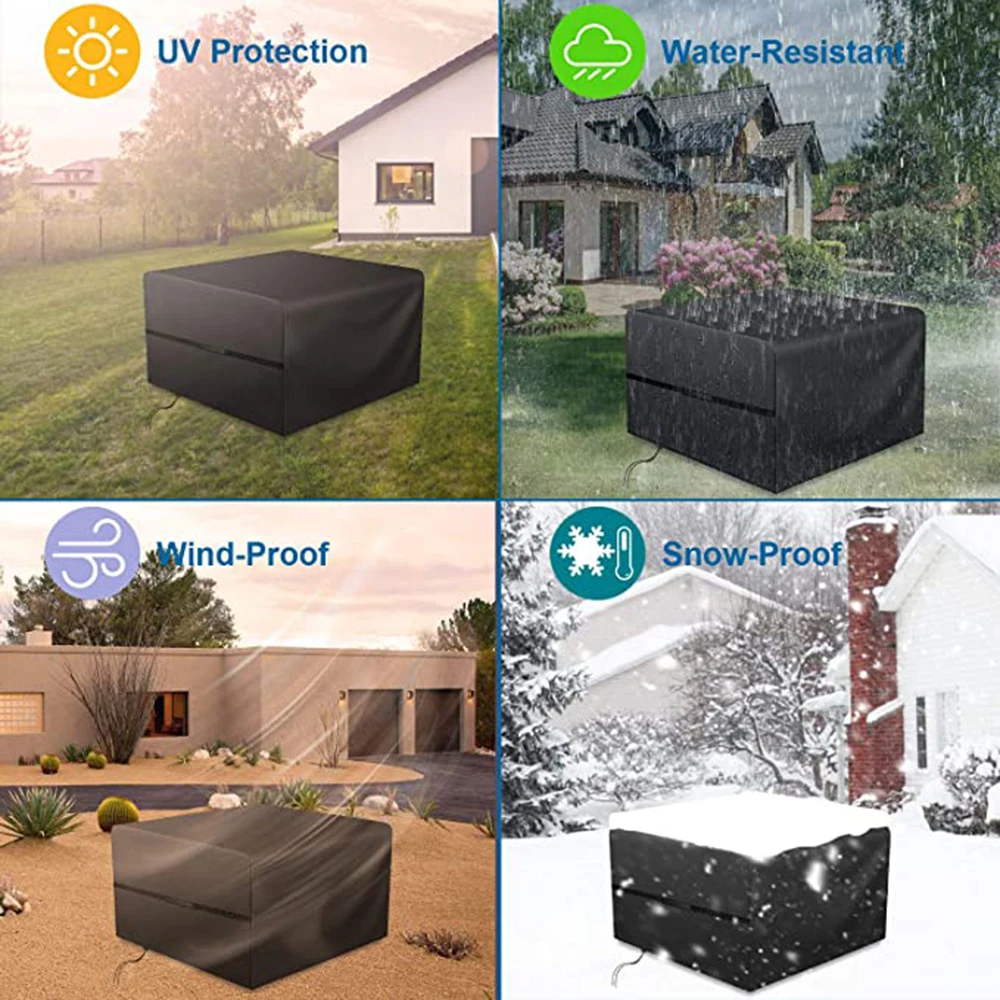 Almighty waterproof cover tarpaulin suitable for sofa table round chair L-shaped Garden Patio Protective Cover | Дом и сад