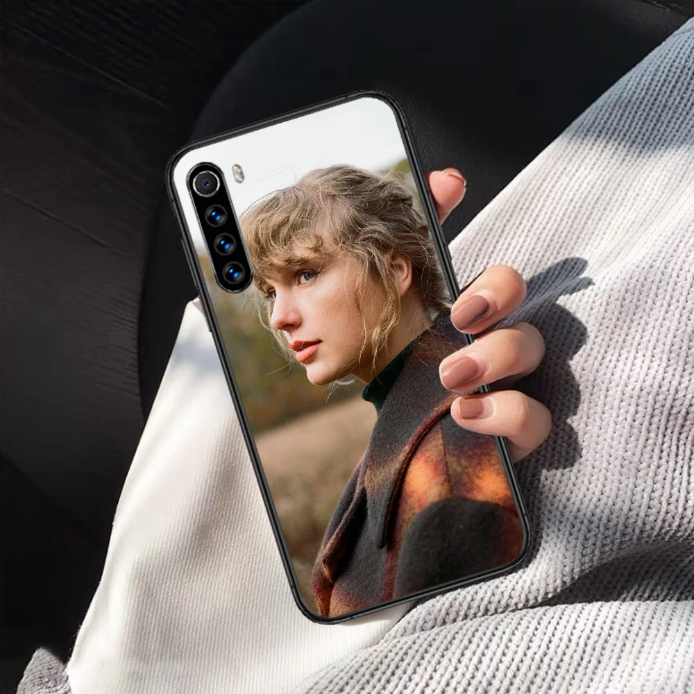 

Taylor Alison Swift Evermore Phone Case For XIAOMI Redmi Note 5 7 8 T 9 6A 7A 8A 9S K 20 30 Pro black Bumper Luxury Funda Trend