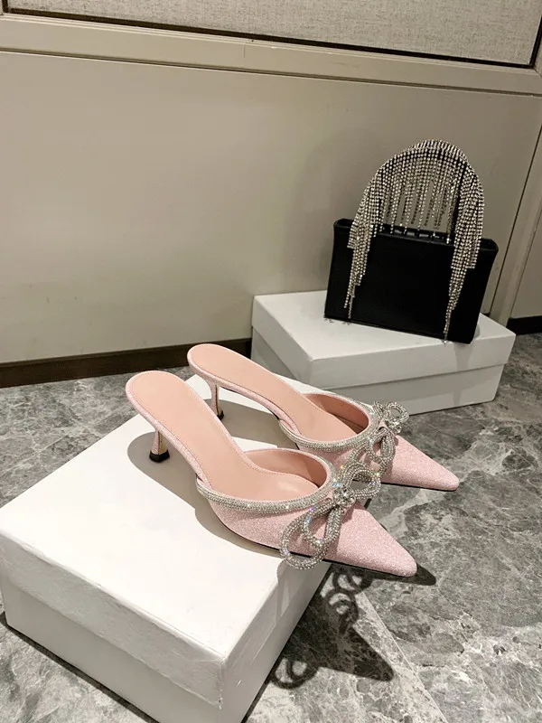 

2021 woman sequins embellished slippers high heel sandals slippers woman shoes