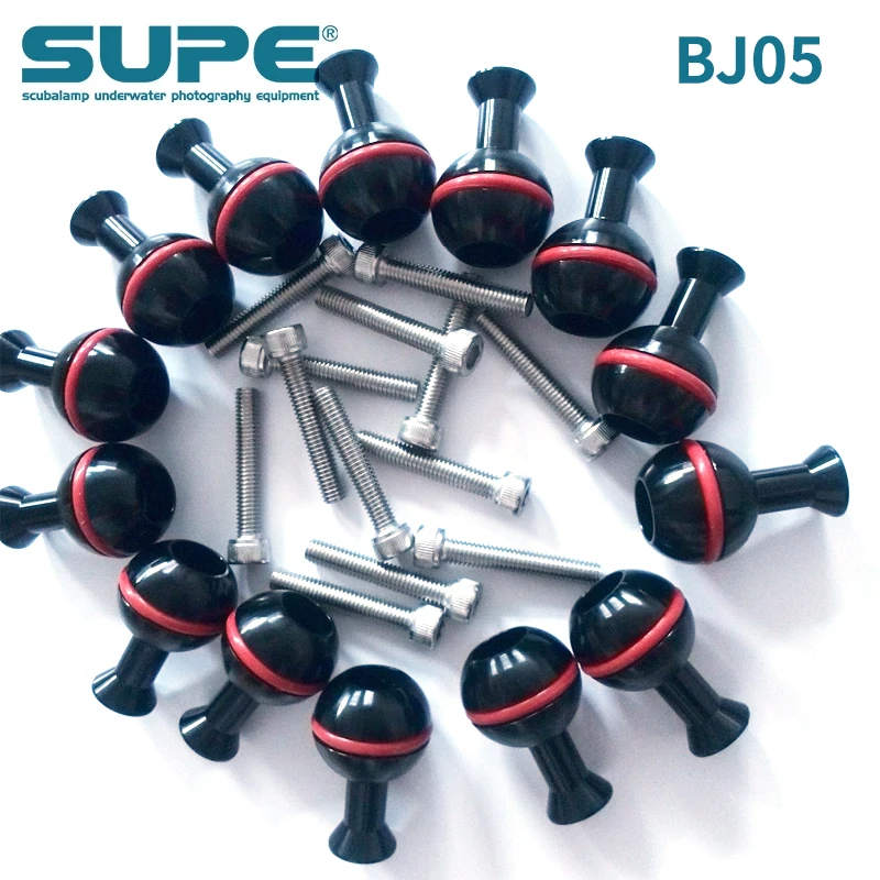 SUPE Scubalamp BJ05 1 &quotшаровой адаптер с 1/4 20&quot болтом через центр для - Цена: 772,48 руб.