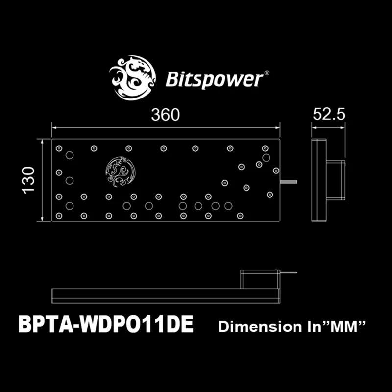 Bitspower Touchaqua Sedna O11D для LIAN LI O11 динамический чехол (PWM) водная пластина с насосом 17 Вт