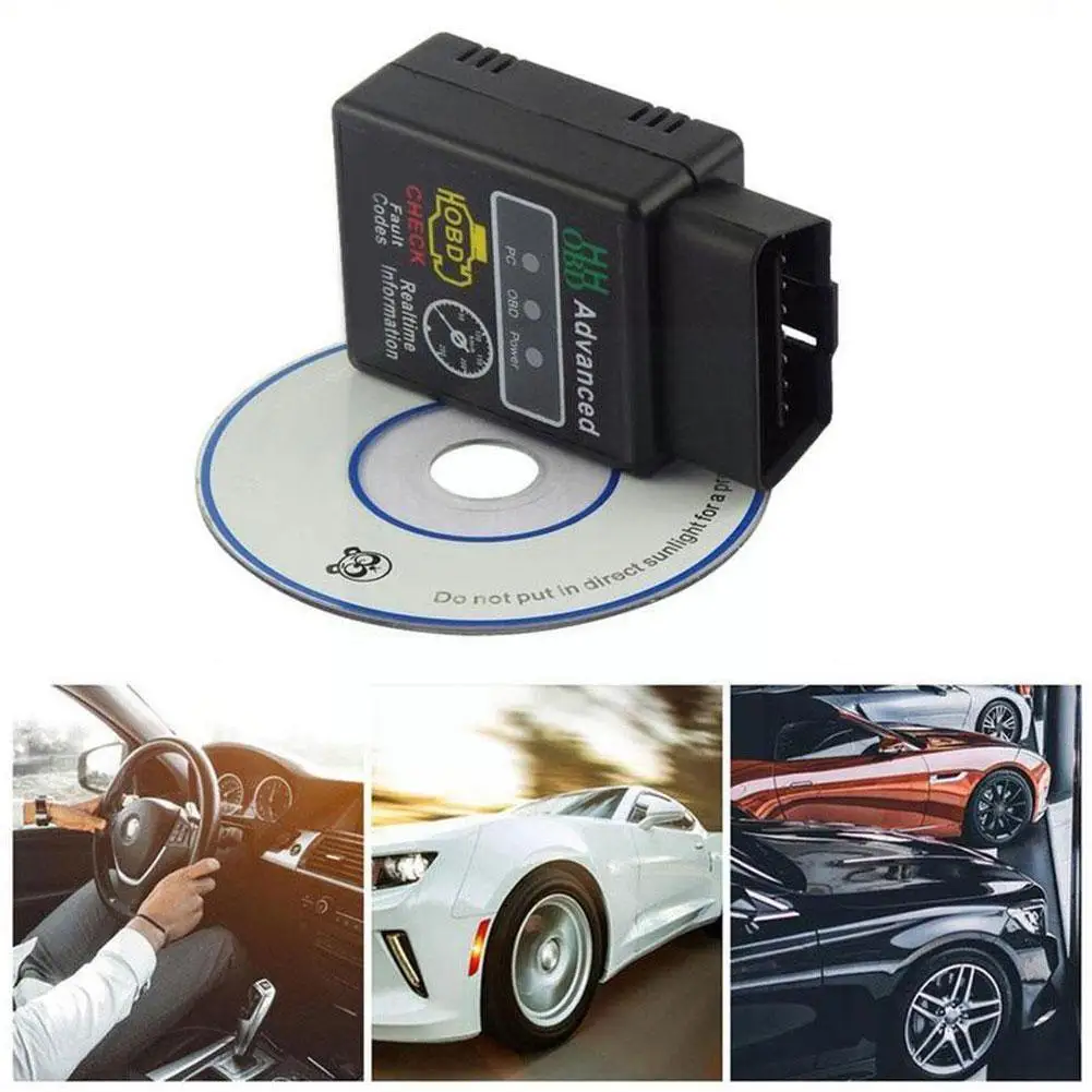 Диагностический инструмент Hhobd Elm327 V2.1 V1.5 Bluetooth Супер Мини Elm 327 Obd2 Can-bus сканер Hh Obd