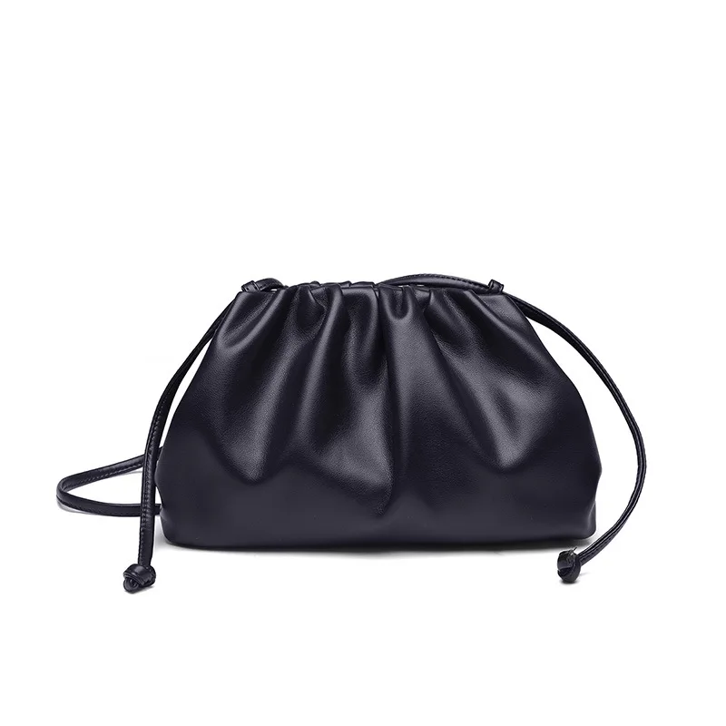 Dark Blue 39x11x18cm Модная кожаная мягкая гофрированная большая сумка-мессенджер на плечо, Высококачественная женская дизайнерская сумка, повседневный клатч - Цвет: Dark Blue 39x11x18cm