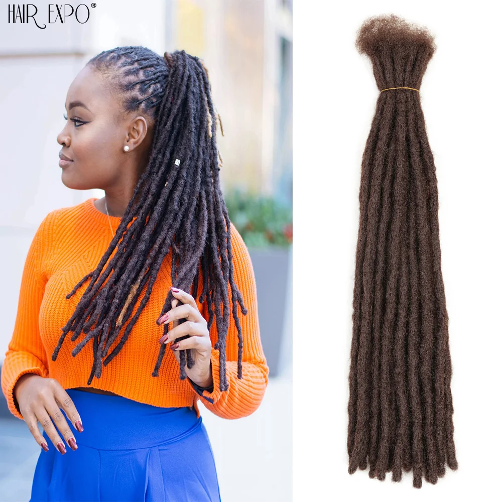 Genuine Handmade Dreadlocks Synthetic Hair Extensions Reggae Wig Crochet Braiding Hair For Afro Women And Men Hair Expo City