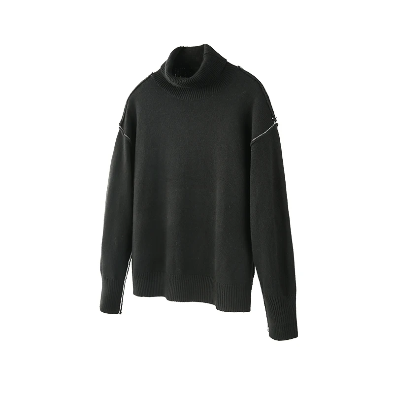 VIISHOW мужской свитер с высоким воротом брендовый Мужской пуловер Рождественский
