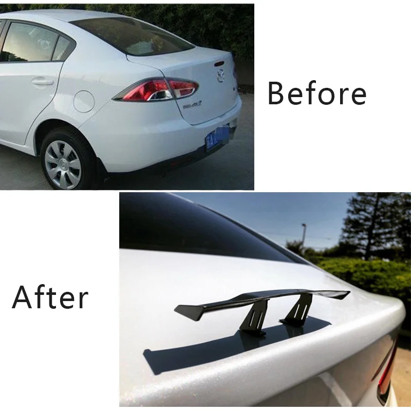 Универсальный автомобильный мини спойлер АБС пластик Углеволокно с клеем 3 м