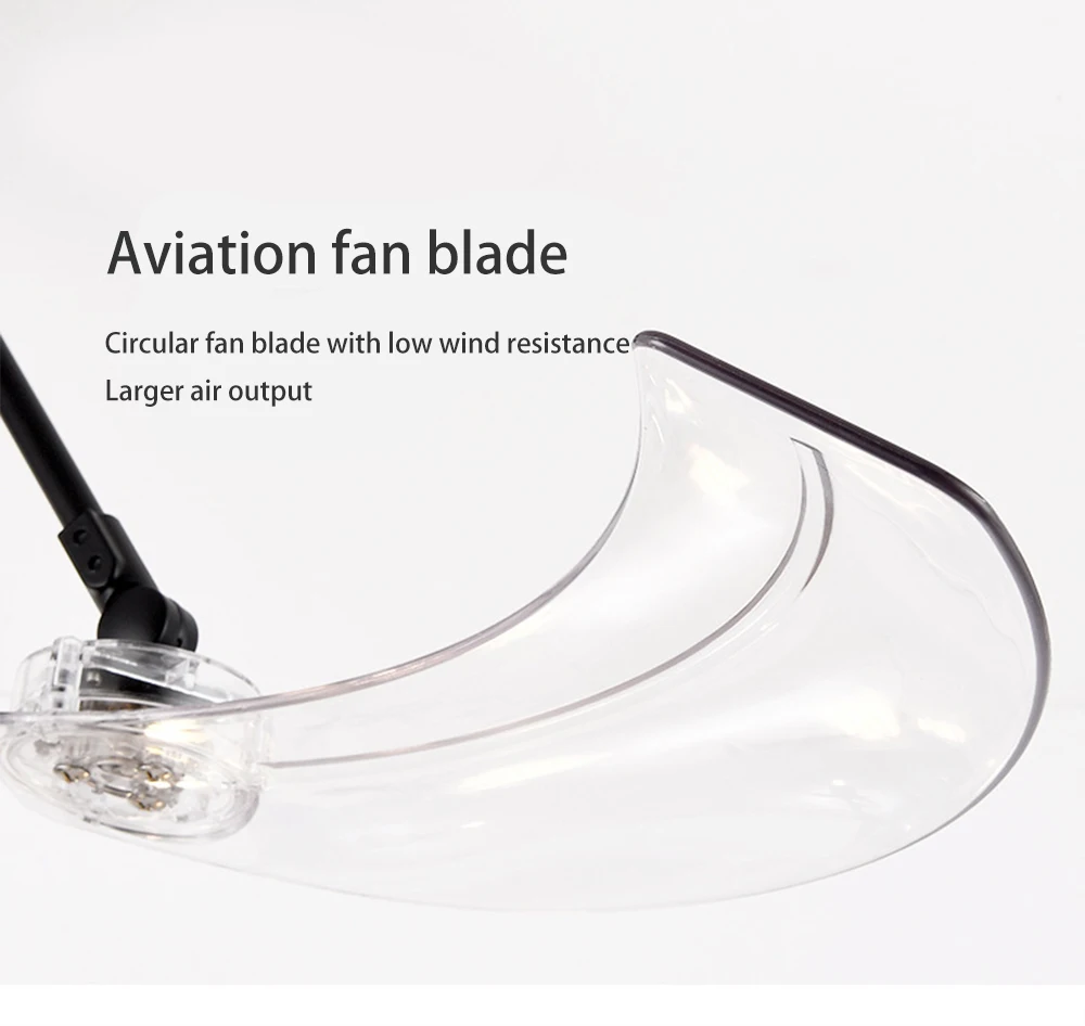 48 дюймов Невидимый потолочный вентилятор с светильник стеклянная лампа