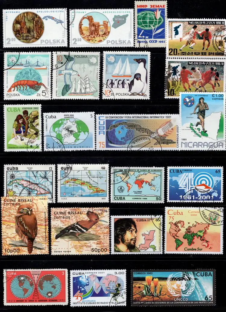 50 шт./лот тема печати карты все отличается от многих стран нет повторных почтовых