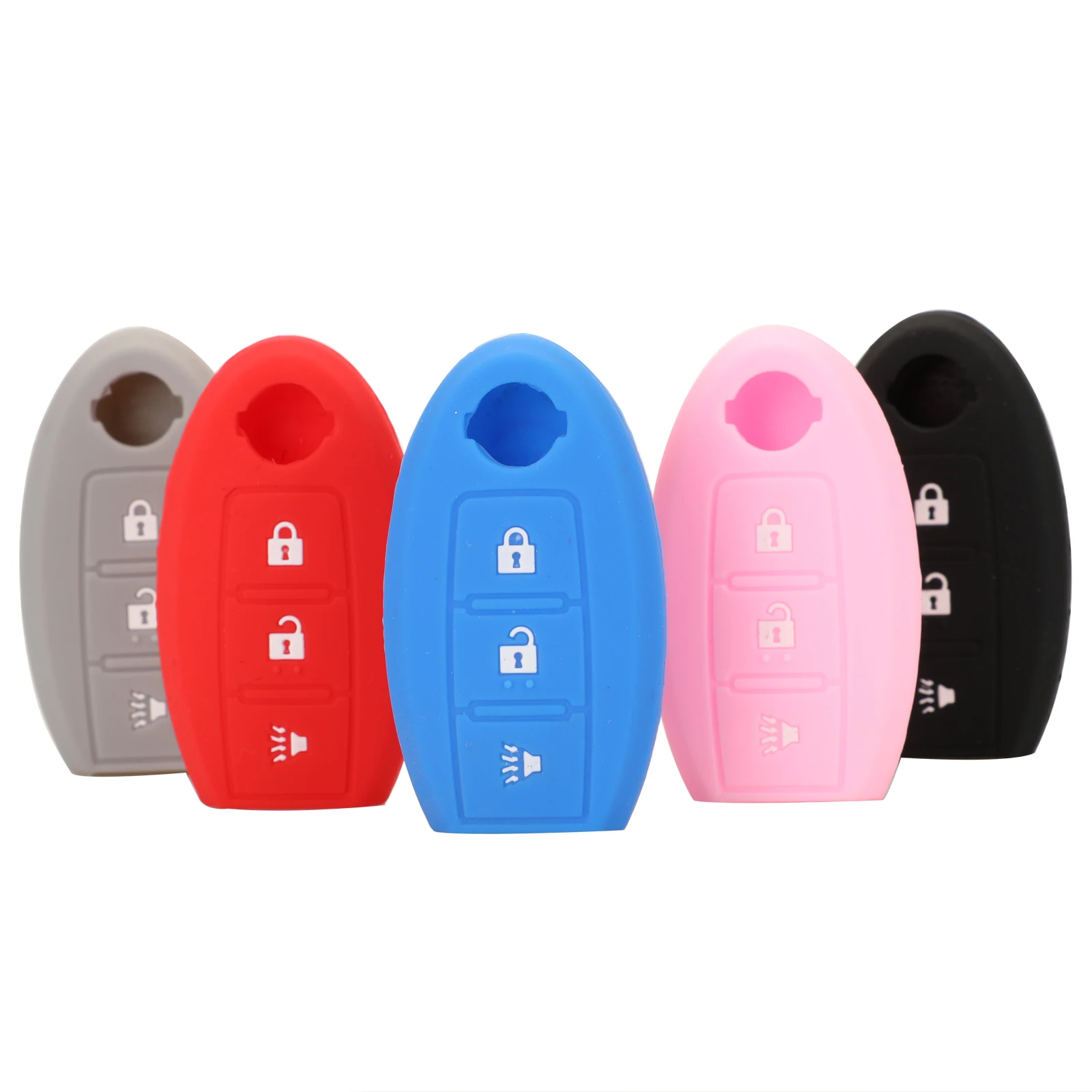 

Jingyuqin 10 шт. цветная силиконовая фотозащита 3BTN для Nissan T32 X-Trail Leaf Micra Note Leaf Murano Juke