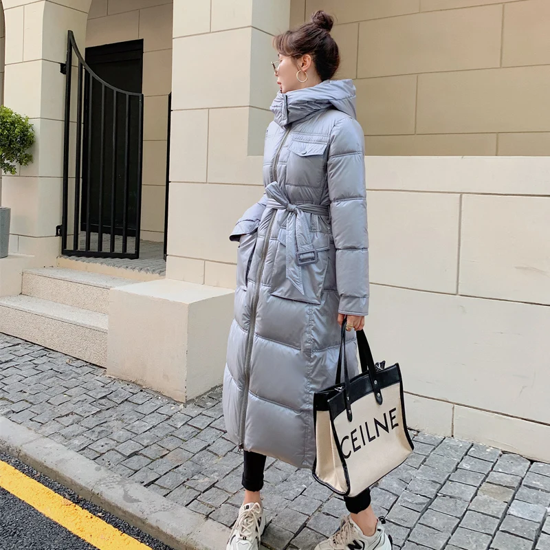 2021 new winter jacket women thick warm down cotton long parka coat ladies large size loose Korean winter coat women elegant