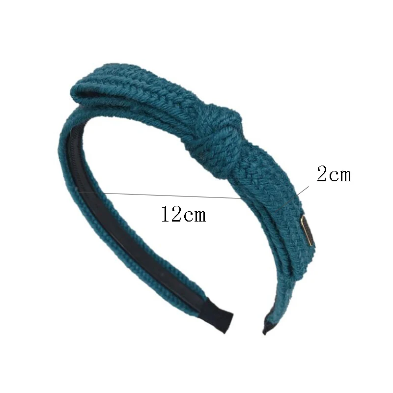 

New Fashion Girls Headwear Top Quality Handmade Hairband Women Knitted Headband Casual Hair Hopp Fresh Hair Accessories