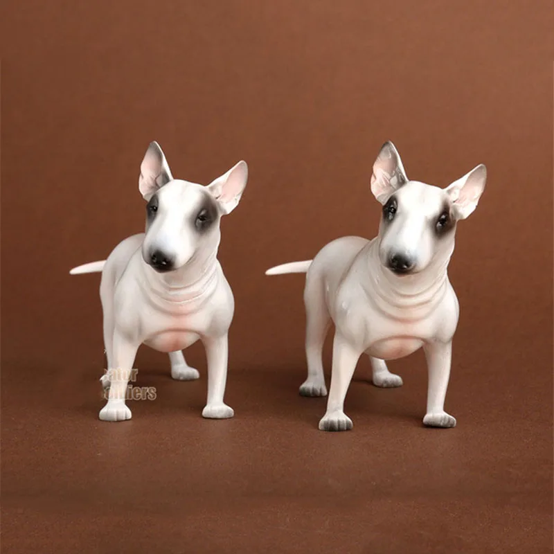 

In Stock 1/6 Scale Tattoo Bull Terrier Simulation Animal Dog Model for 12 inches Action Figure Scene Accessories