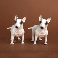 in stock 16 scale tattoo bull terrier simulation animal dog model for 12 inches action figure scene accessories