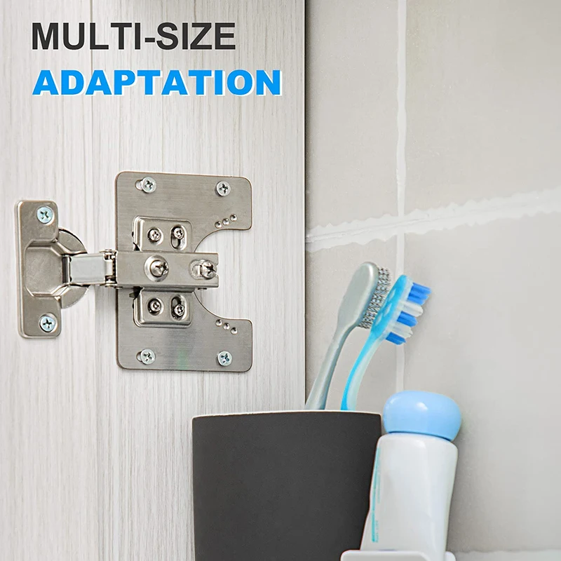 1/2/4 шт. Монтажная пластина с шарниром винтами приспосабливается к шарнир чашек