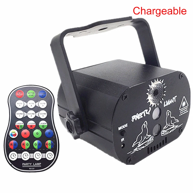 

60 Pattern Laser Projector Stage Light LED RGB Party KTV Club DJ Disco Lights