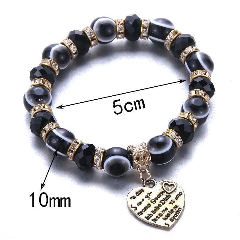 В винтажном стиле С золотой подвеской в виде сердца Модные Браслет Творческий