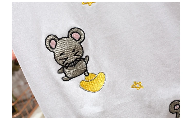 

Houthion Cotton Embroidery Women's T-shirt Short Sleeve Top Fashion Casual New Korean O-neck Loose T Shirt Plus Size