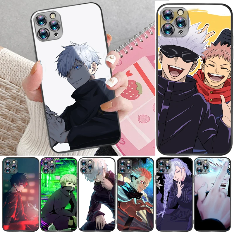 

Jujutsu Kaisen Yuji Itadori Fushiguro Megumi Sukuna Satoru Gojo Phone Case For iPhone 12 Pro Max SE 2020 Mini Back Cover