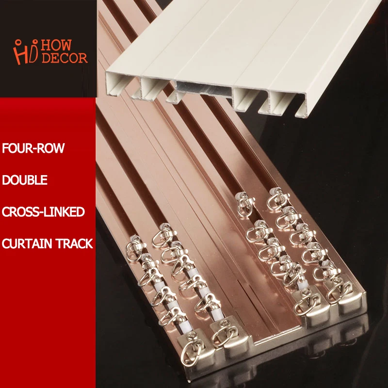 Золотистые розовые плотные двойные рельсы дизайнерские прямые занавески траки