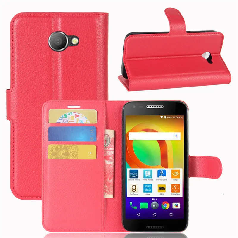 Case For Alcatel A30 fierce Wallet PU Leather Cover A3 5046 5046Y 5046D Fundas Phone Bag TPU Stand Card Holder |