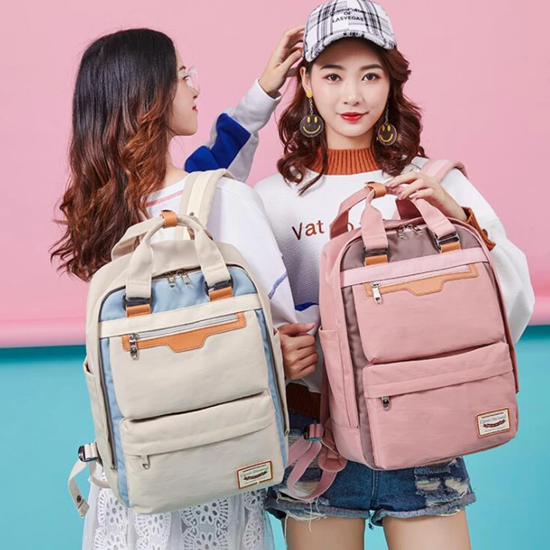 

Повседневная школьная сумка для девочек и колледжа, модный новый простой женский рюкзак, портативные сумки для подростков, дорожная сумка д...