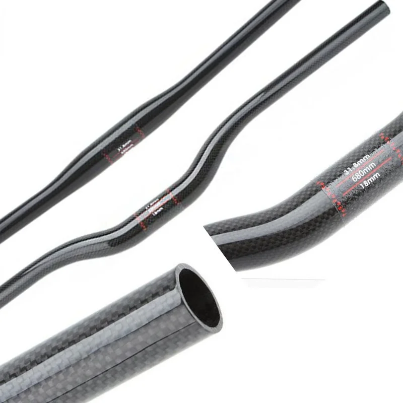 

Ultralight 3K glossy Carbon handelbar Bicycle MTB Handlebar rise Mountain Bike handlebar 31.8mm 600-760mm FCFB
