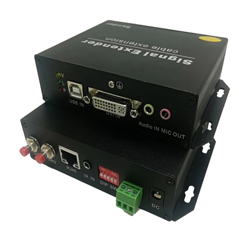 preço IPDE-125UAS Rs232 Ir Controle Dvi áudio Vídeo Sinais De Transmissão Usb2.0 Hub Um Para Múltiplo 120m 4k Dvi Kvm Extender Sobre Ip
