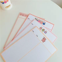 korean ins cartoon cute colorful bear b5 notebook 30 sheets kawaii student learning notes paper diary hand account stationery