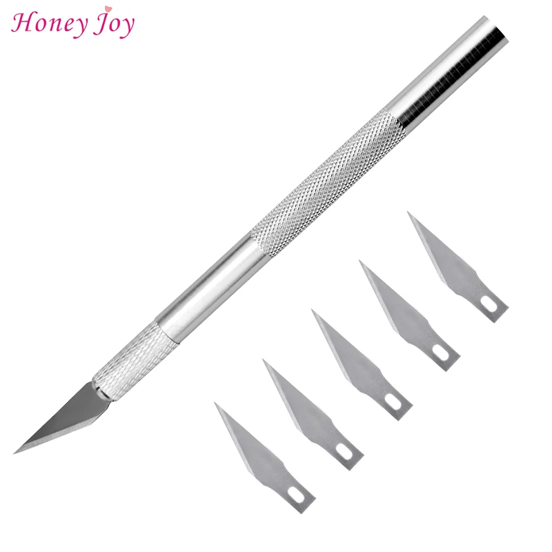 Смайл линия резак край маникюр с 1 ручками французский наконечник нож для резки и