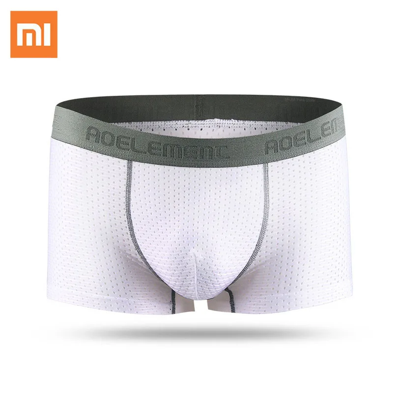 

Трусы-боксеры Xiaomi мужские из вискозы, однотонные, дышащие, мягкие, сетчатые