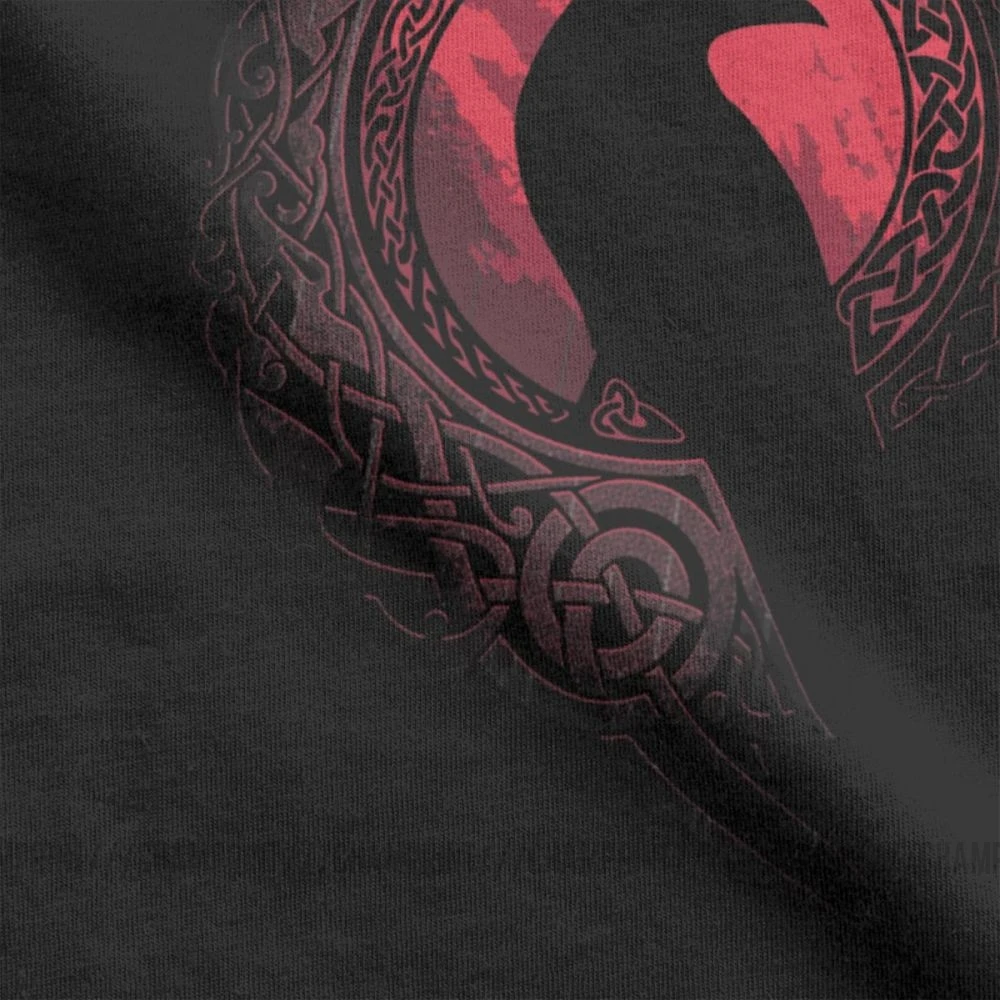 Футболка мужская EDDA Bird Viking Valhalla Odin модная рубашка футболки с коротким рукавом 100%