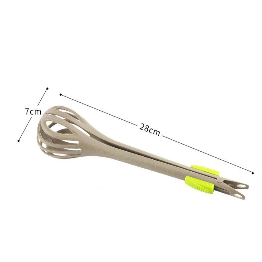 

Multifunctional 3 In 1 Egg Beater Drinks Whisk Mixer Whisk Eggs Trap Food Tongs Manual Egg Beater Food Clips Kitchen Tools