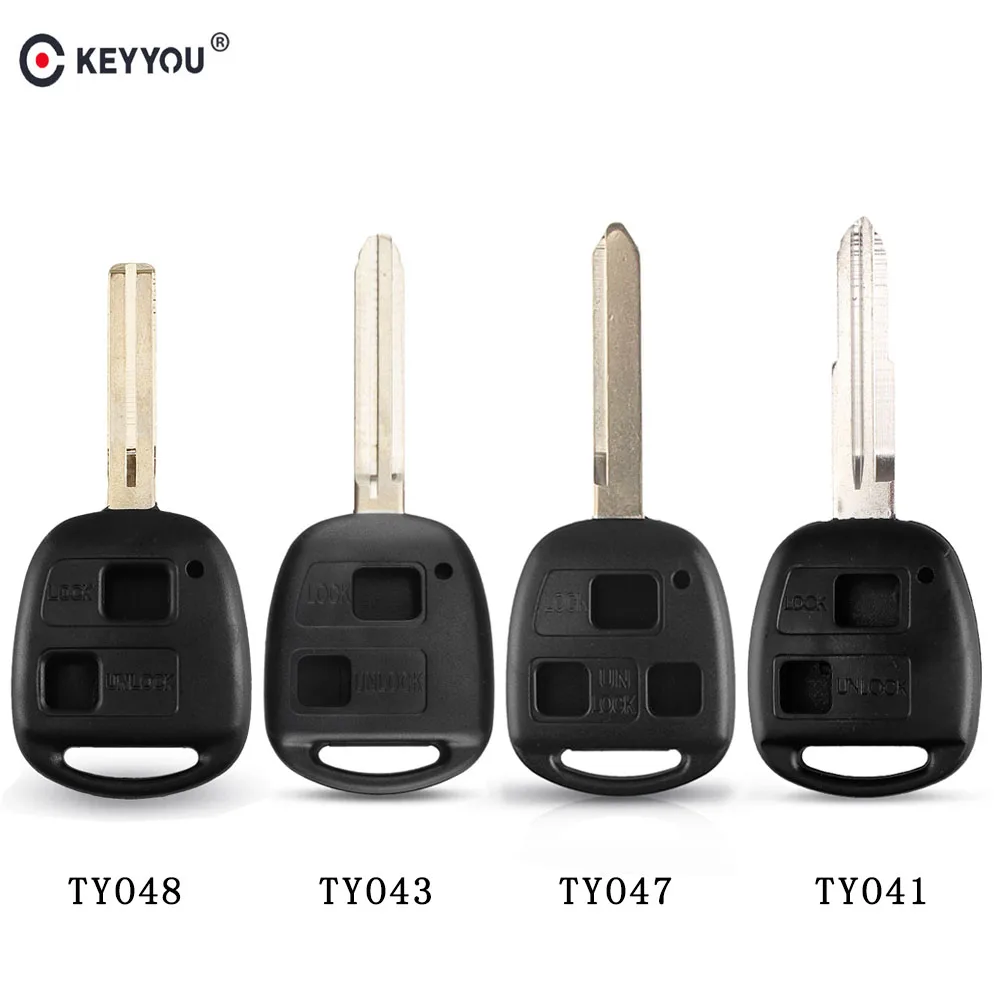 KEYYOU 2BT TOY41/TOY43/TOY47/TOY48 дистанционный ключ брелок от машины чехол оболочка для Toyota Camry