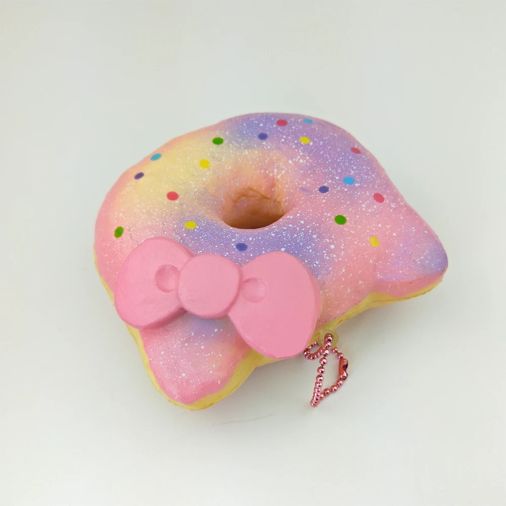 Мягкий hello kitty пончик милый обычный медленный отскок мобильный телефон ремешок с подвеской Рождественский подарок для детей Детские игрушки