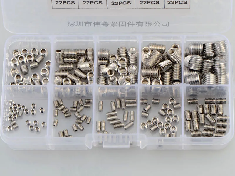220pcs M3 M4 M5 M6 M8 Stainless Steel 304 Hexagon Adapter Screw Set A2-916 | Обустройство дома