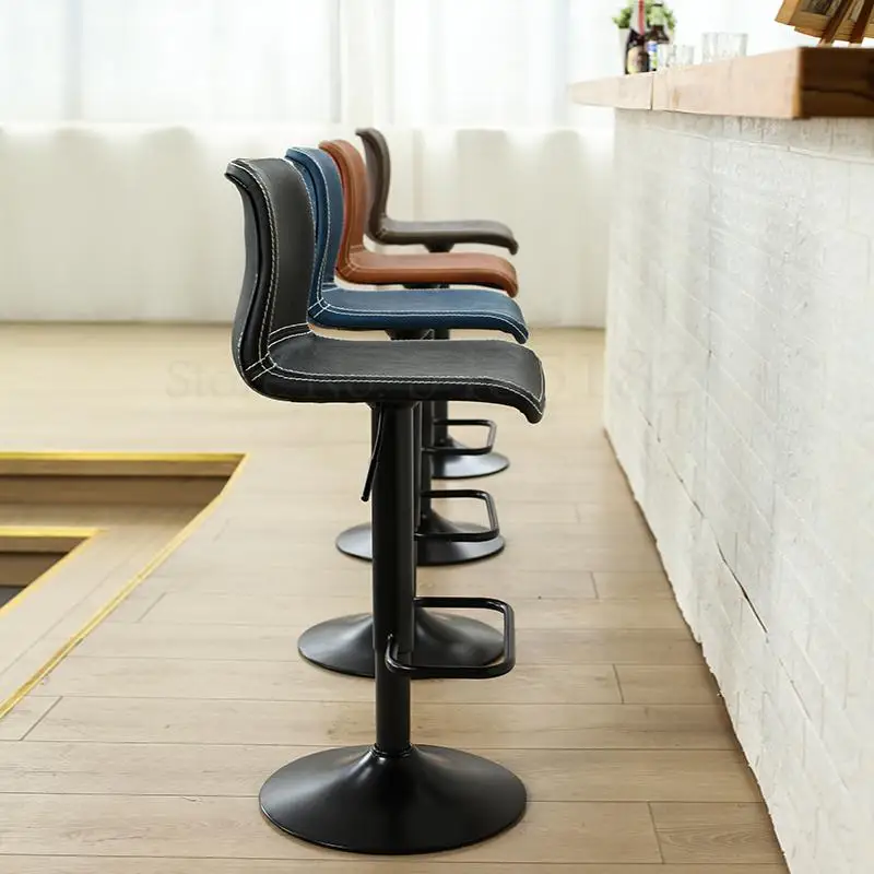 Барный стул с подъемником барный домашний современный минималистичный