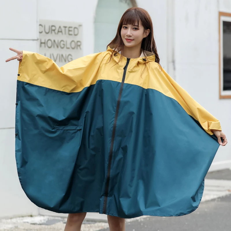 Плащ-дождевик Женский тонкий для велоспорта и походов водонепроницаемый в