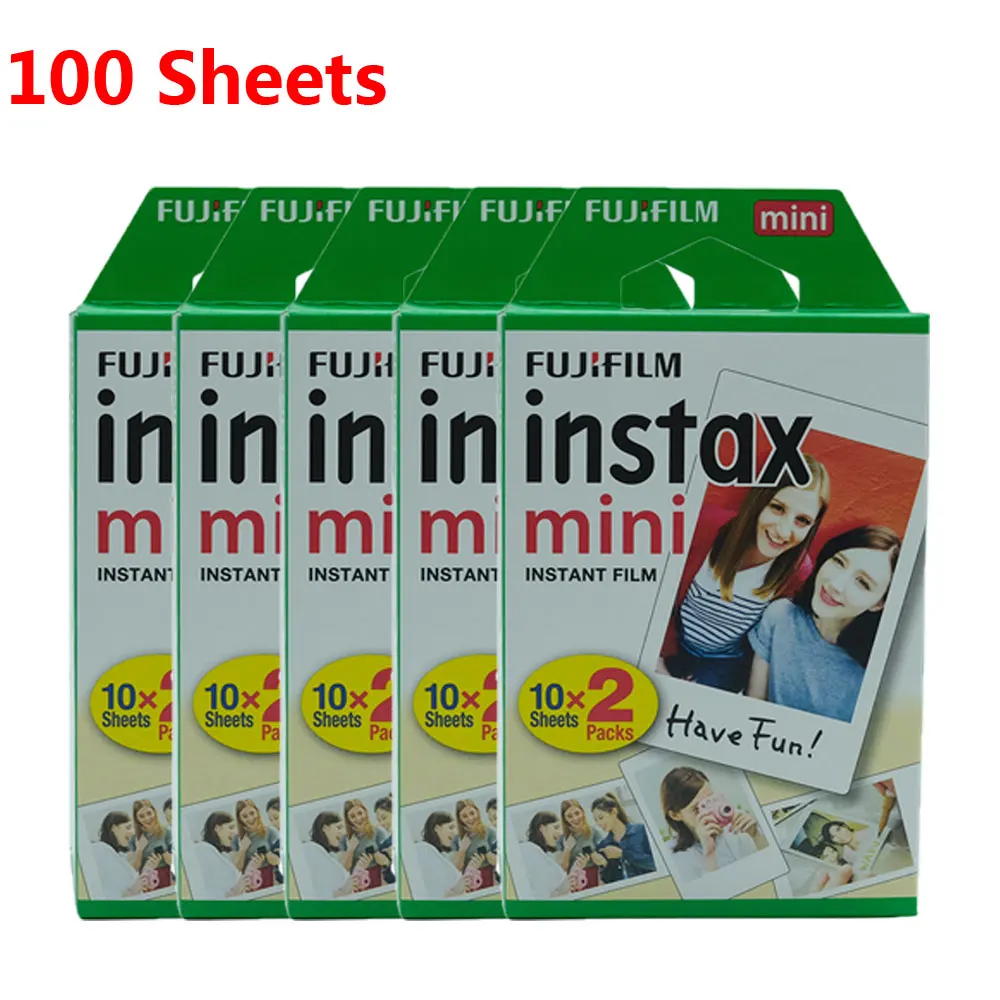 100 Sheets Белая пленка для Fuji instax Мини-пленка 10 20 40 60 80 100 Листы Fuji 9 8 фильмов белый край пленка для камеры моментальной печати mini 9 камеры одноступенного процесса 8 7s 25 50s 9 90 - Цвет: 100 Sheets