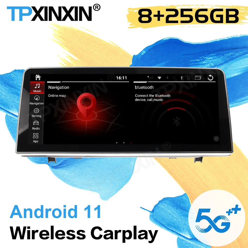 

256G 1 DIN Car Radio Receiver Android 11 Auto For BMW 2 Series F45 F22 2013 2014 2015 2016 2017 2018 2019 Video Player Head Unit
