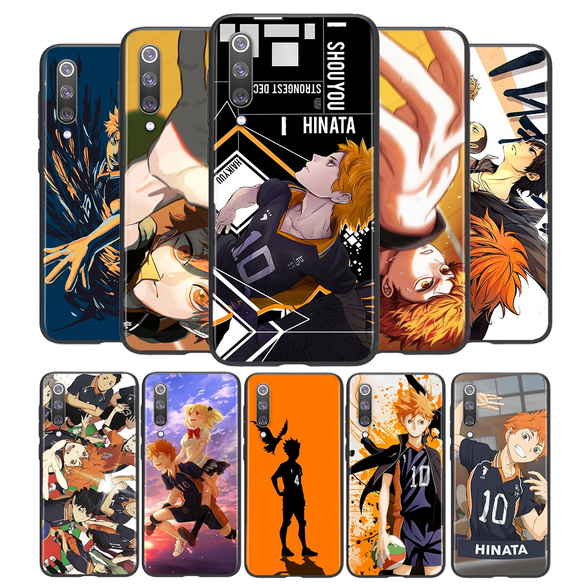 

Hot Haikyuu Hinata Anime Volleyball For Xiaomi Mi 11i 11 10T 10 9T 9 A3 8 Lite CC9 SE Note10 Lite Ultra Pro Black Phone Case