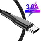 Кабель USB Type-C 3,0 А для Android мобильный телефон, быстрая зарядка, кабель для быстрой зарядки и передачи данных для Xiaomi Samsung S10 S9