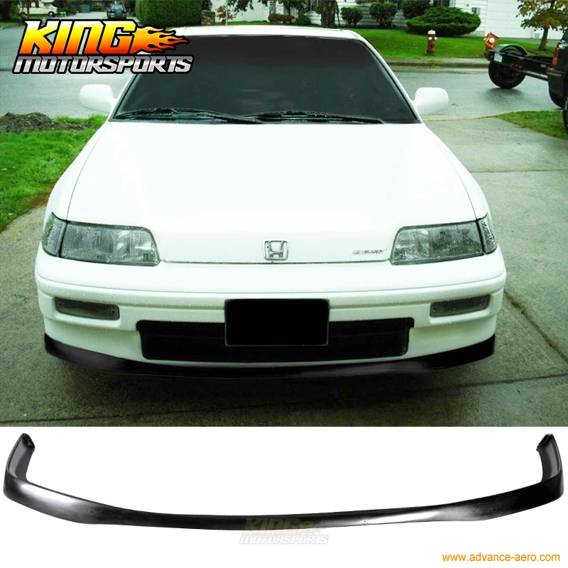 Подходит для 88 91 Honda CRX купе 2Dr JDM стиль поли Уретановый передний бампер спойлер|bumper