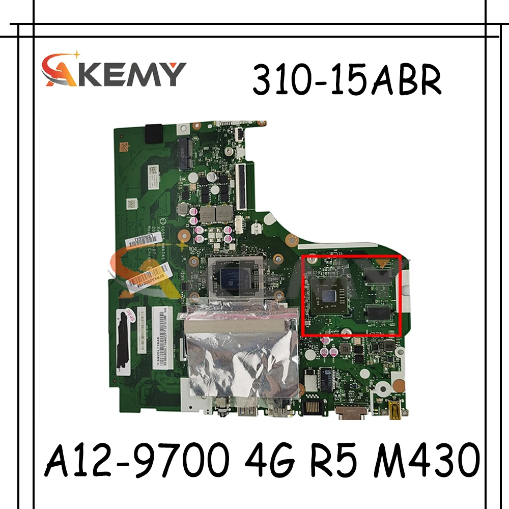 

Akemy CG516 NMA741 подходит для Lenovo Ideapad 310-15ABR Материнская плата ноутбука процессор A12-9700 4G RAM GPU R5 M430 2G
