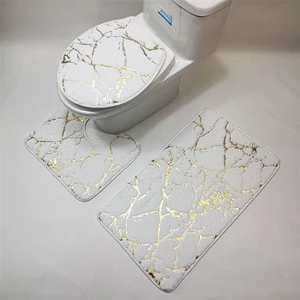 gold printing rugs for bedroom mechanical wash geometric print rug and carpets for home living room bathroom toilet mats set free global shipping