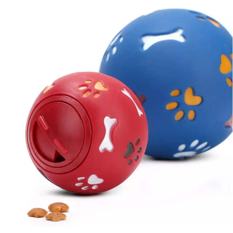 

Explosion Pet dog toy dog interactive rubber ball puppies chew toy food dispenser ball bite resistant clean teeth pet play ball