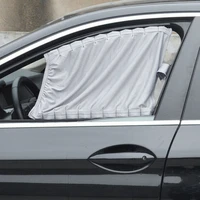 van car curtain visor window 2pcs 50x39cm anti uv car front rear gray