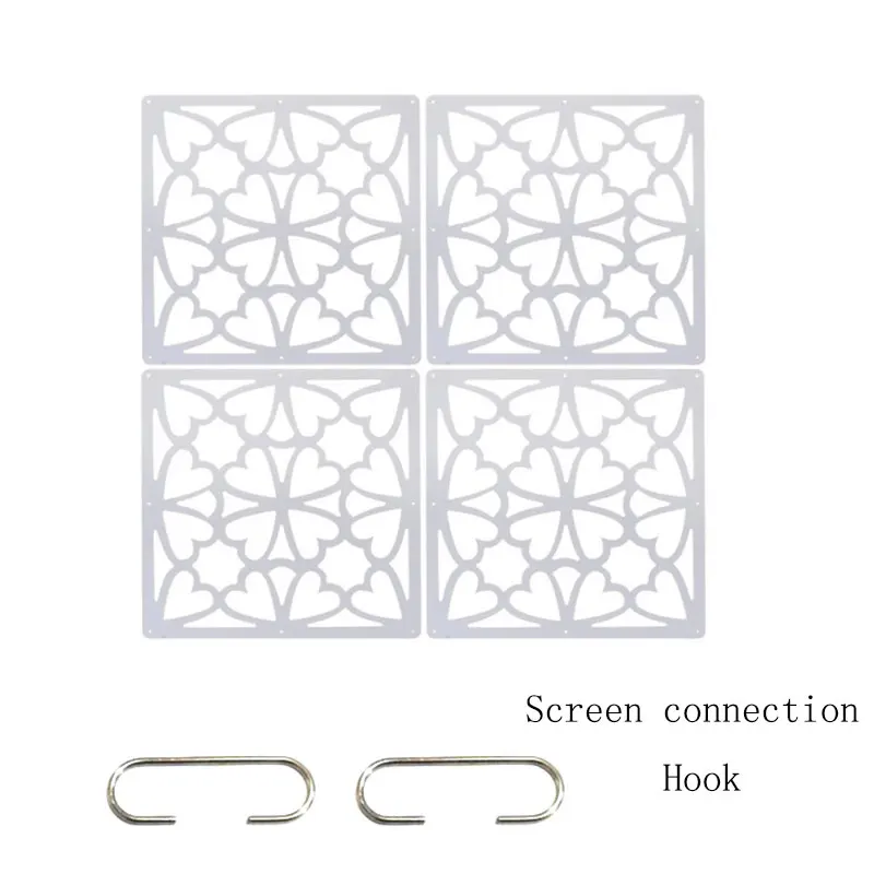 Gancho divisor de habitaci&oacute;n en forma de C, ganchos de conexi&oacute;n de pantalla de acero inoxidable de 200x10x40mm, gancho de cortina de cuentas, ganchos decorativos para el hogar, 1,8 piezas-5