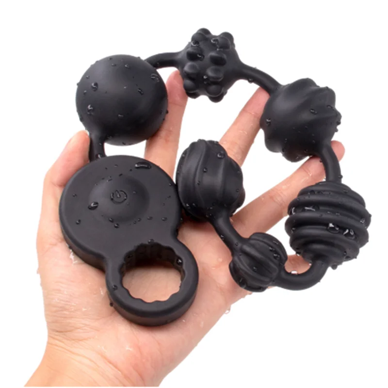 Анальный стимулятор шарики Анальная пробка 3 мотора мощная вибрационная