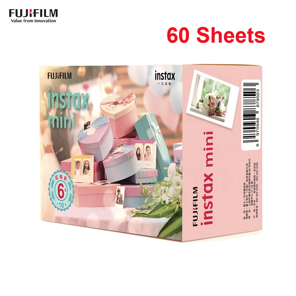 Фотобумага для Fujifilm Instax Mini 9/8/7s/25/50s/70/90 10 60 листов|Фотоплёнка| |