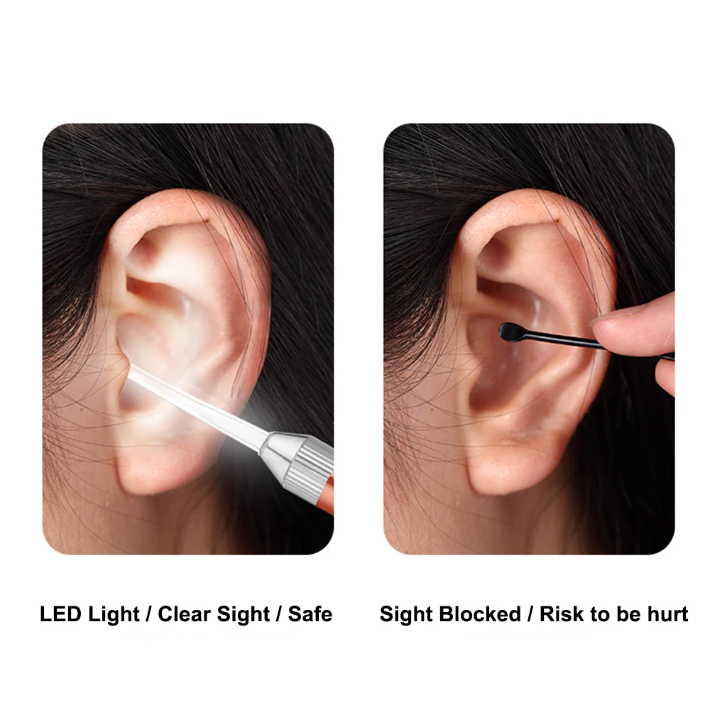 Инструмент для удаления ушного воска со светодиодной подсветкой|Уход за ушами| |